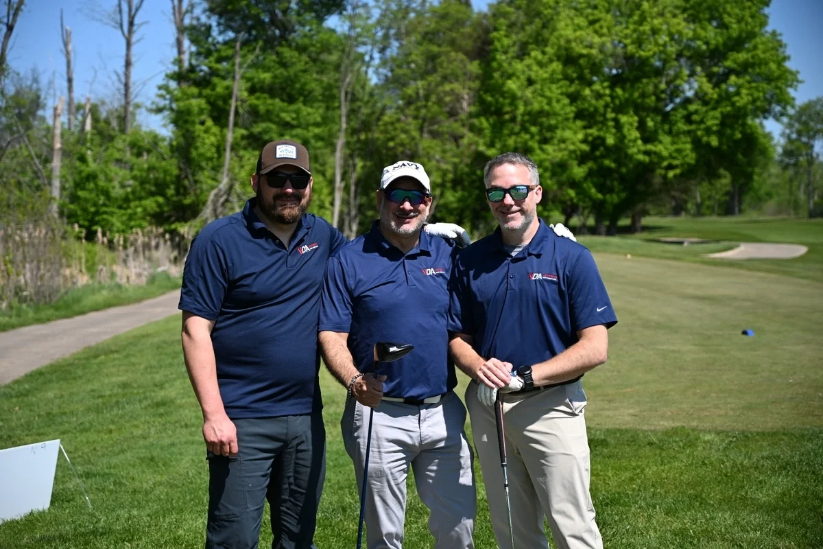 VDA team playing gold at the 2026 Fisher House Golf Fundraiser