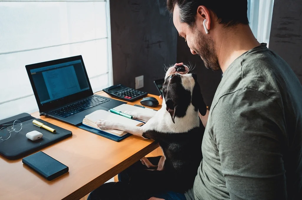 A veteran at home looking over service member civil relief act information