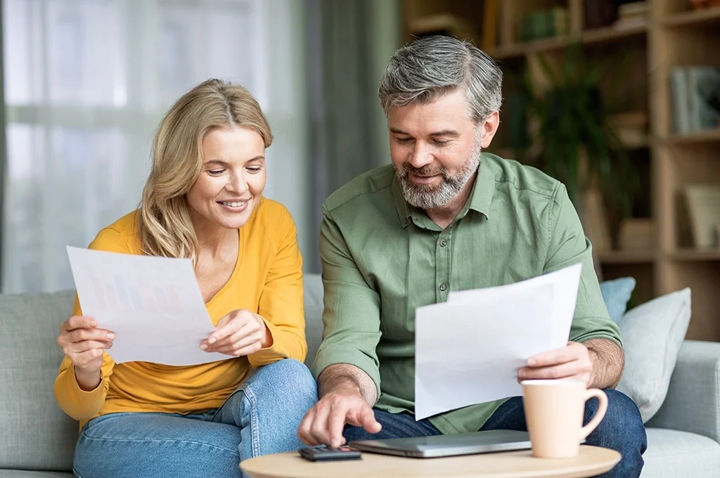 Couple reviewing their eligibility for VA pension benefits