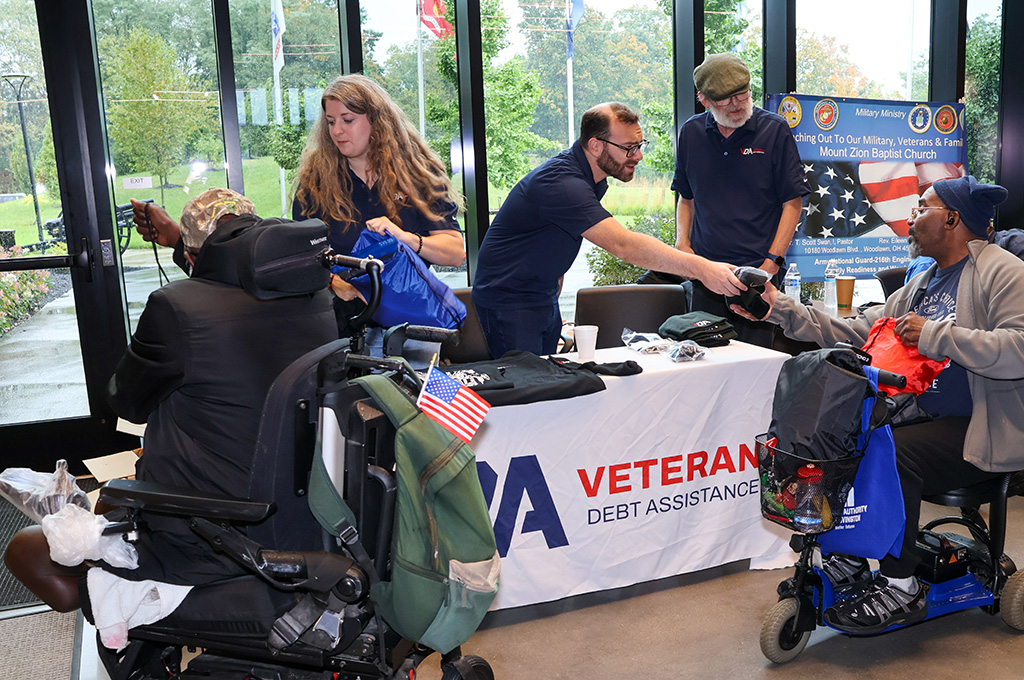 Veteran Debt Assistance (VDA) team returned to DAV National Headquarters in Erlanger, Kentucky, for this year’s DAV Homeless Veterans Stand Down.