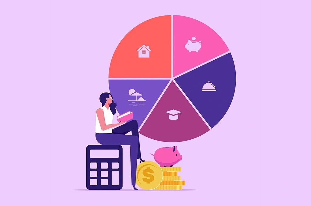 Professional looking at a budgeting chart